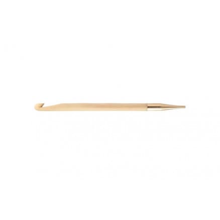 KnitPro Bamboo Utbytbar Virknål 6,00mm till Tunisisk virkning / Krokning