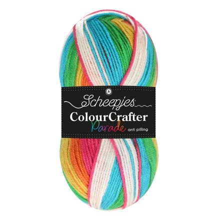 Scheepjes Colour Crafter Parade Garn 610 Classic Rainbow