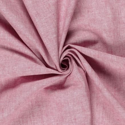 Linne/Bomull melerat 138cm 16 Rosa - 50cm