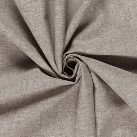 Linne/Bomull melerat 138cm 55 Taupe - 50cm