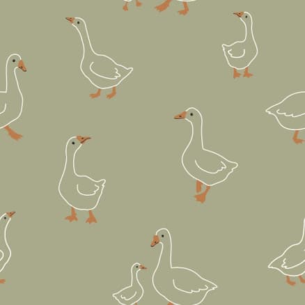 Jersey med gäss 150cm 26 Grön - 50cm