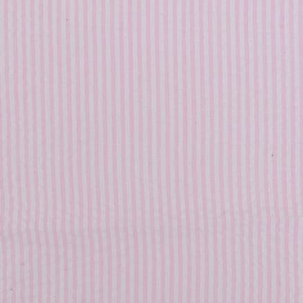 Seersucker m/ränder 145 cm 11 Rosa - 50cm