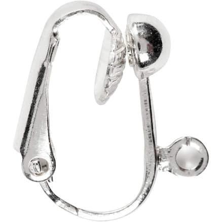Ã–ronclips, L: 16,5 mm, B: 1,5 mm, Hålstl. 1,6 mm, försilvrad, 6 st./ 1 förp.
