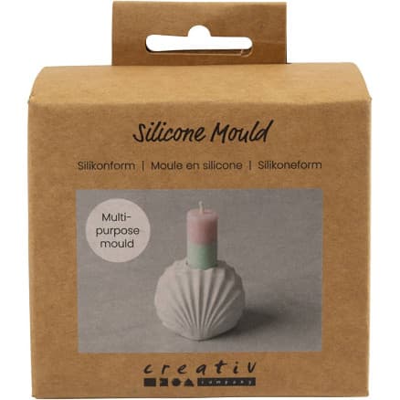 Silikonform, Ljushållare utav skal, H: 5,5 cm, L: 6,8 cm, B: 5,5 cm, 1 st.