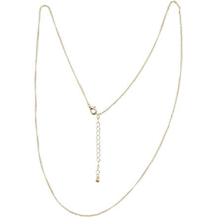 Kedja, L: 80 cm, diam. 1 mm, guldpläterad, 1 st.