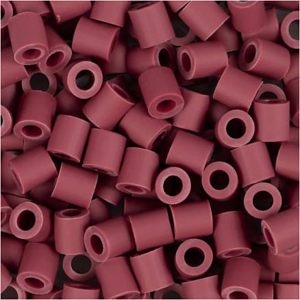 NABBI BioBeads, stl. 5x5 mm, Hålstl. 2,5 mm, medium, burgundy, 1000 st./ 1 förp.