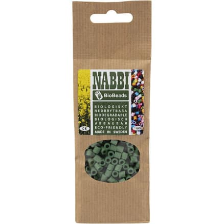 NABBI BioBeads, stl. 5x5 mm, Hålstl. 2.5 mm, medium, cream, 1000 st./ 1 förp.