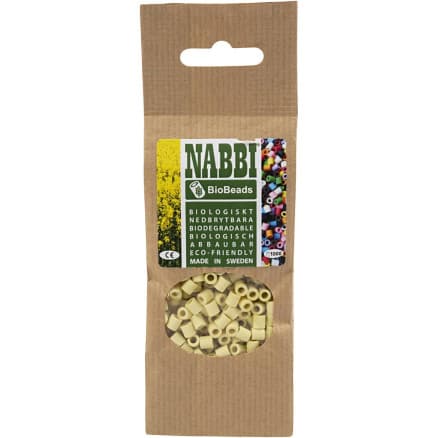NABBI BioBeads, stl. 5x5 mm, Hålstl. 2,5 mm, medium, salmon (051), 1000 st./ 1 förp.
