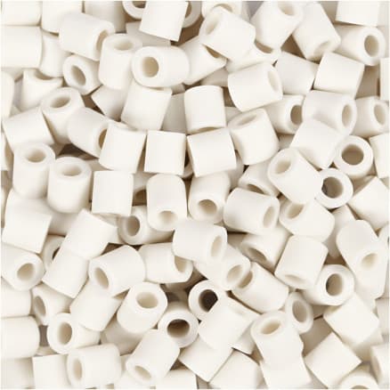 NABBI BioBeads, stl. 5x5 mm, Hålstl. 2.5 mm, medium, vit, 3000 st./ 1 förp.