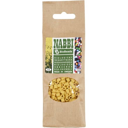 NABBI BioBeads, stl. 5x5 mm, Hålstl. 2.5 mm, medium, orange, 1000 st./ 1 förp.