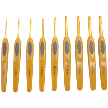 Clover Soft Touch Virkn�l Set Plast 13,5cm 2-6mm 9 storlekar