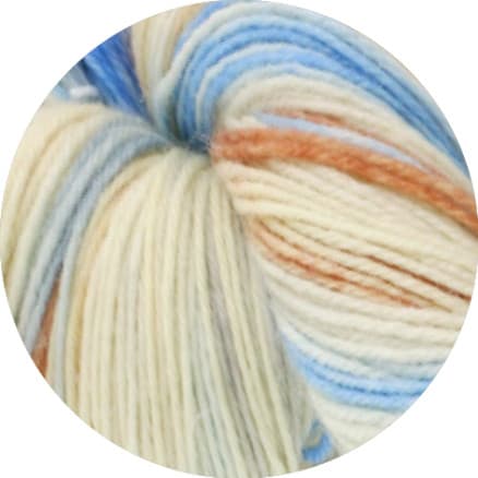 Lana Grossa Meilenweit 100 Merino Handfärgat Rainbow Garn 7010