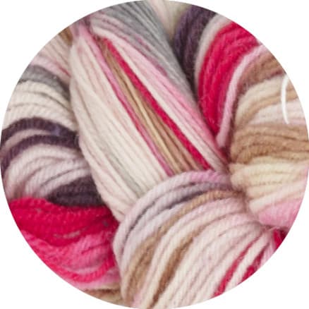 Lana Grossa Meilenweit 100 Merino Handfärgat Rainbow Garn 7014