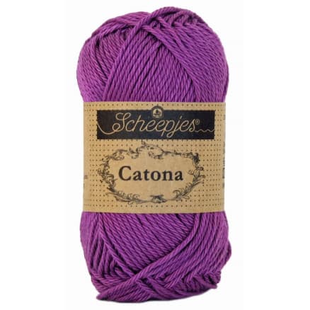 Scheepjes Catona Garn Unicolor 282 Ultra Violet