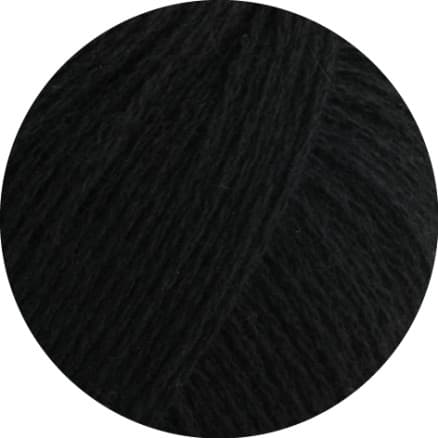 Lana Grossa Cashmere Pure Garn 08 Svart