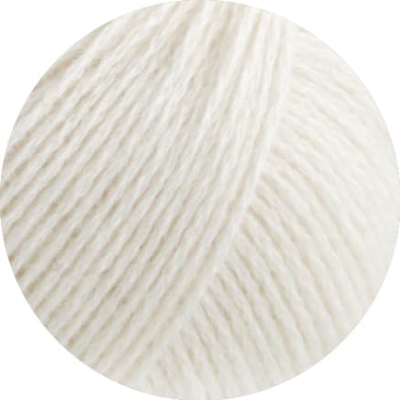 Lana Grossa Cashmere Pure Garn 09 Vit