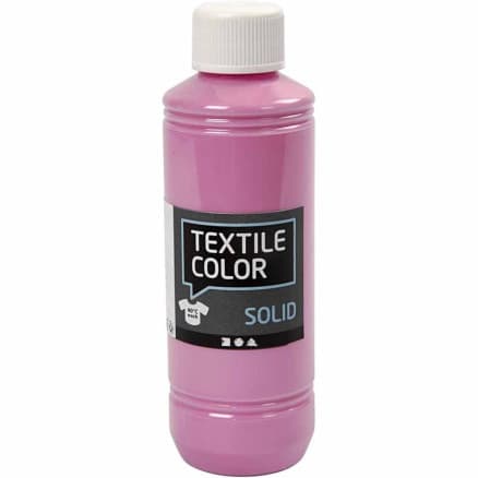 Textile Solid, täckande, rosa, 250ml/ 1 fl.