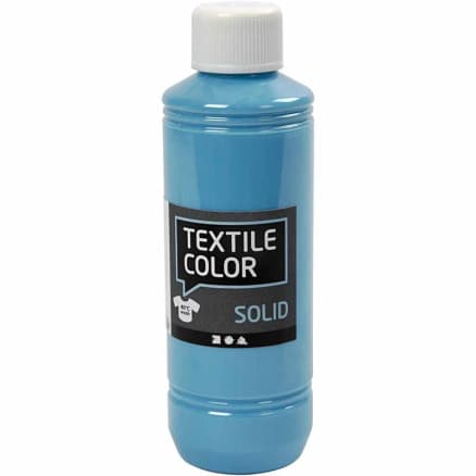 Textile Solid, täckande, turkosblå, 250ml/ 1 flaska.