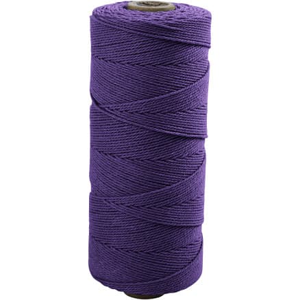 Makramésnöre, L: 315 m, tjocklek 1 mm, Tunn kvalitet 12/12, violet, 220 g/ 1 nystan