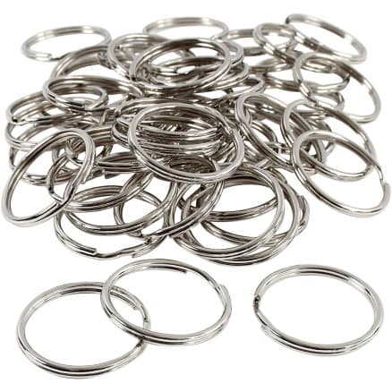 Nyckelring, diam. 30 mm, 80 st / 1 pk.