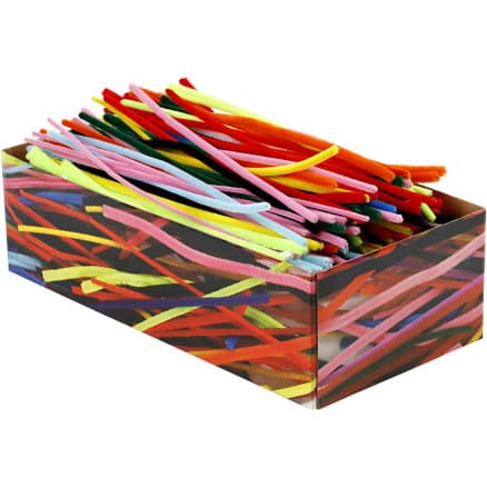 Piprensare, L: 30 cm, tjocklek 4+6+9 mm, Ass. färger, 700 assorterade / 1 frp.