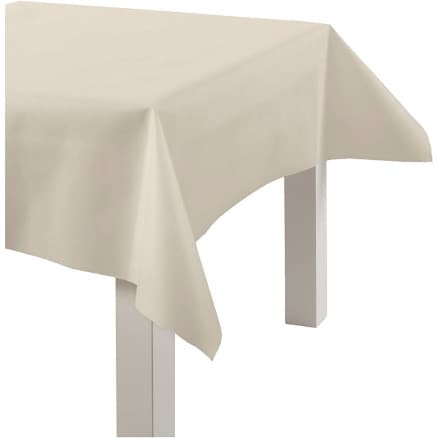 Faux Fabric bordsduk, B: 125 cm, 70 g, krämfärgad, 10m/ 1 rl.