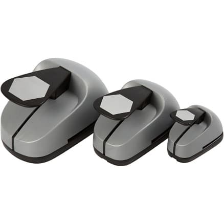 Lagerindelad stanssats, sexkantig, storlek 25+49+75 mm, 3 st / 1 pk.