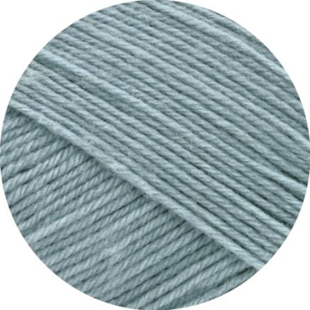 Lana Grossa Meilenweit 100 Merino Extrafine Uni Garn 2420 Grå Blå
