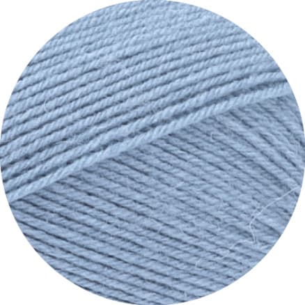 Lana Grossa Meilenweit 100 Merino Extrafine Uni Garn 2465 Ljusblå