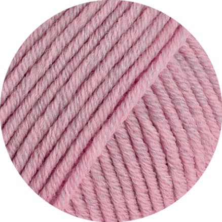 Lana Grossa Superbig Melange Garn Cool Wool 201 Rosa Meleret