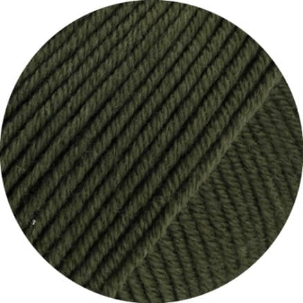 Lana Grossa Cool Wool Big Mélange Garn 1695 Skogsgrön Melange