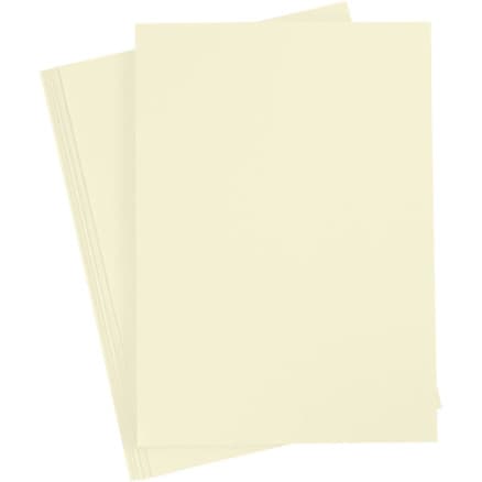 Kartong, A4, ark 210x297 mm, 210 g, pastellgul, 10 ark/ 1 förp.