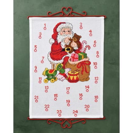 Permin Broderikit Tomte med nalle 45x60cm