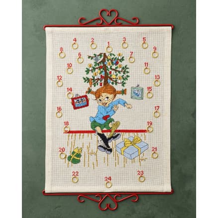 Permin Broderikit Pippi under julgranen 35x46cm