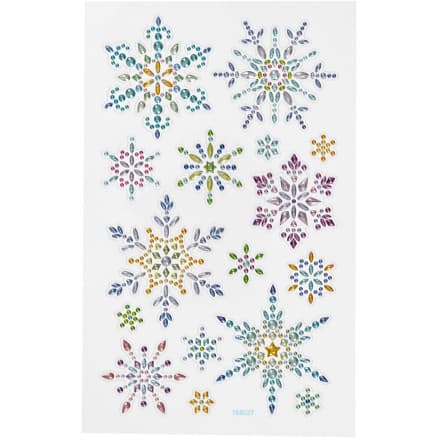 Diamond stickers, snöflingor, ark 10x16 cm, 1 ark