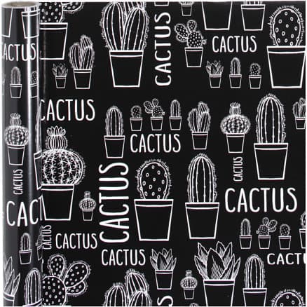 Presentpapper, kaktus, B: 50 cm, 80 g, 5 m/ 1 rl.