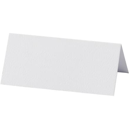 Placeringskort, stl. 9x4 cm, 220 g, vit, 20 st./ 1 förp.