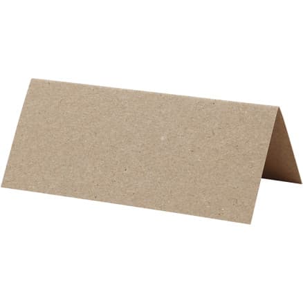Placeringskort, stl. 9x4 cm, 220 g, natur, 20 st./ 1 förp.