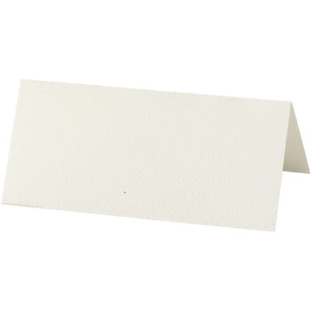 Placeringskort, stl. 9x4 cm, 220 g, råvit, 20 st./ 1 förp.