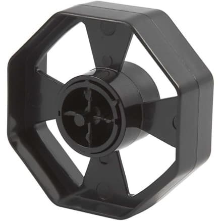 Hjul till bordsdispenser, B: 25 mm, Dia. 7,5 cm, svart, 1 st.