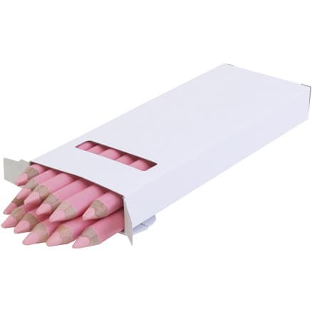 edu Kraftiga Färgblyertspennor, tjocklek 10 mm, kärna 6,25 mm, rosa, 12 st./ 1 förp.