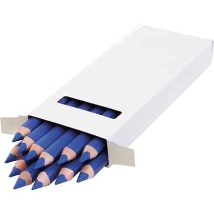 edu Kraftiga Färgblyertspennor, tjocklek 10 mm, kärna 6,25 mm, mörkblå, 12 st./ 1 förp.