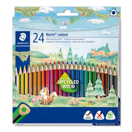 Staedtler Noris Triangular färgpennor - 24 st.