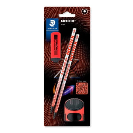 Staedtler Norix HB pennset - Röd