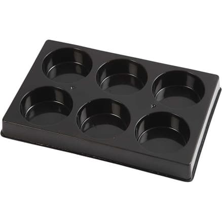 Palett för Vattenfärg, diam. 44 mm, storlek 11x16 cm, svart, 1 st.