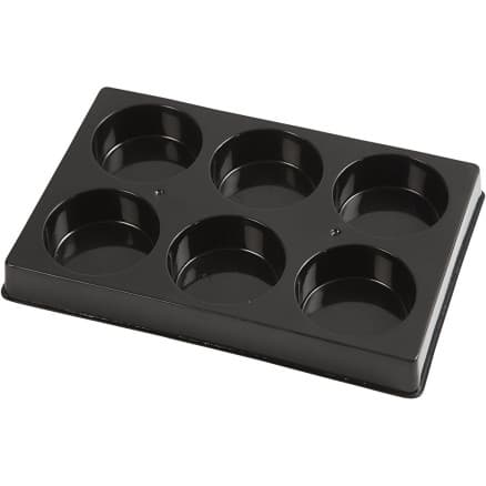 Palett för Vattenfärg, diam. 57 mm, storlek 15x21 cm, svart, 1 st.