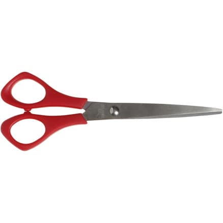 Skolsax, L: 16 cm, spetsig, vänster, röd, 1 st.