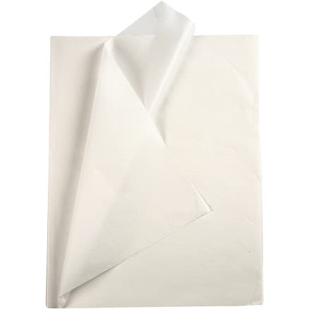 Silkespapper, ark 50x70 cm, 17 g, vit, 10 ark/ 1 förp.
