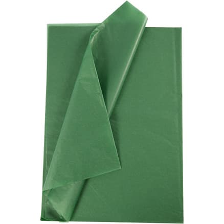 Silkespapper, ark 50x70 cm, 17 g, grön, 10 ark/ 1 förp.