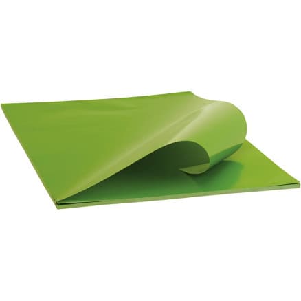 Glanspapper, ark 32x48 cm, 80 g, ljusgrön, 25 ark/ 1 förp.